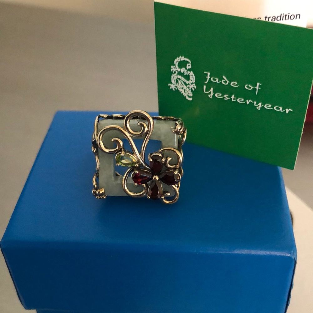 Jade ring.